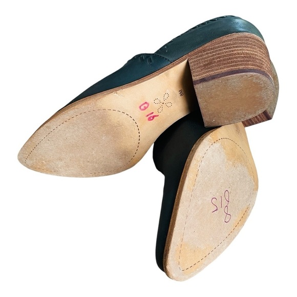 Caslon Julian Leather Bootie Shoe | Size 8 | Almond Toe Western Boho Cowgirl - Picture 14 of 14